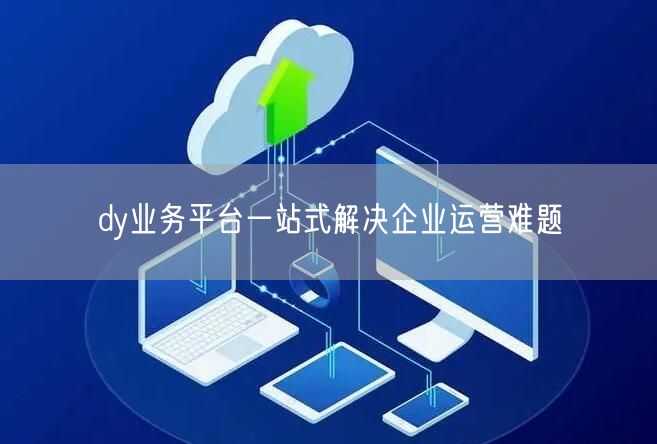 dy业务平台一站式解决企业运营难题