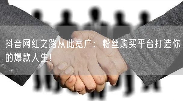 抖音网红之路从此宽广：粉丝购买平台打造你的爆款人生！