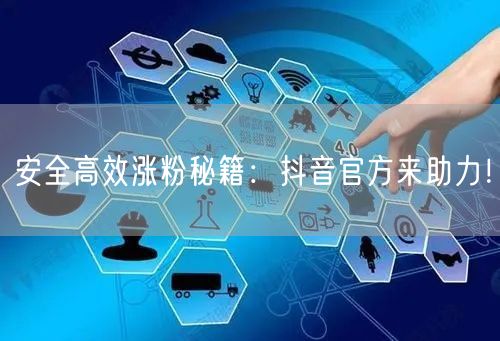 安全高效涨粉秘籍：抖音官方来助力！