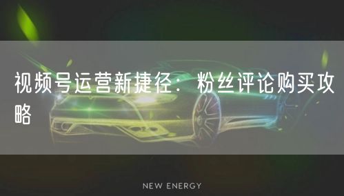 视频号运营新捷径:粉丝评论购买攻略